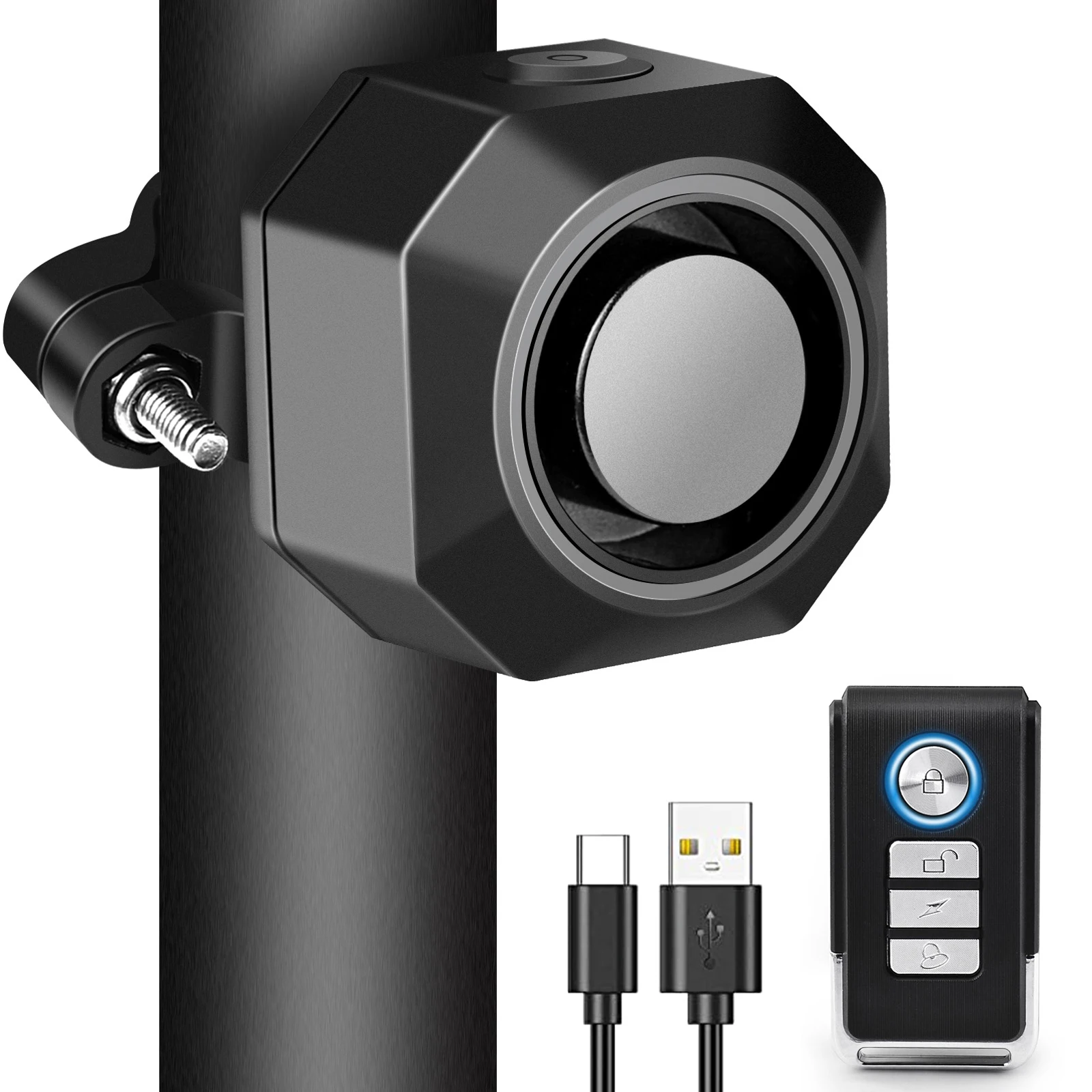 2022 Водонепроницаемая сигнализация вибрации для мотоцикла Беспроводная против