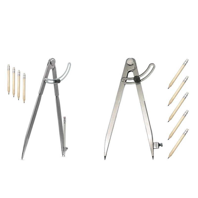

Adjustable Pencil Marking, Scratch Marking Locking Wing Divider For Drawing Circles, Metal Leather Working