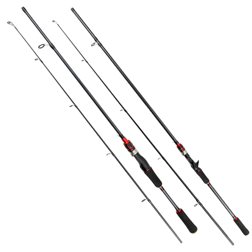 

Baitcasting Spinning Fishing Rod 2 Section 1.8/1.65mTravel Carbon Casting Weight 5-25g Fast Ultralight Lure Pole