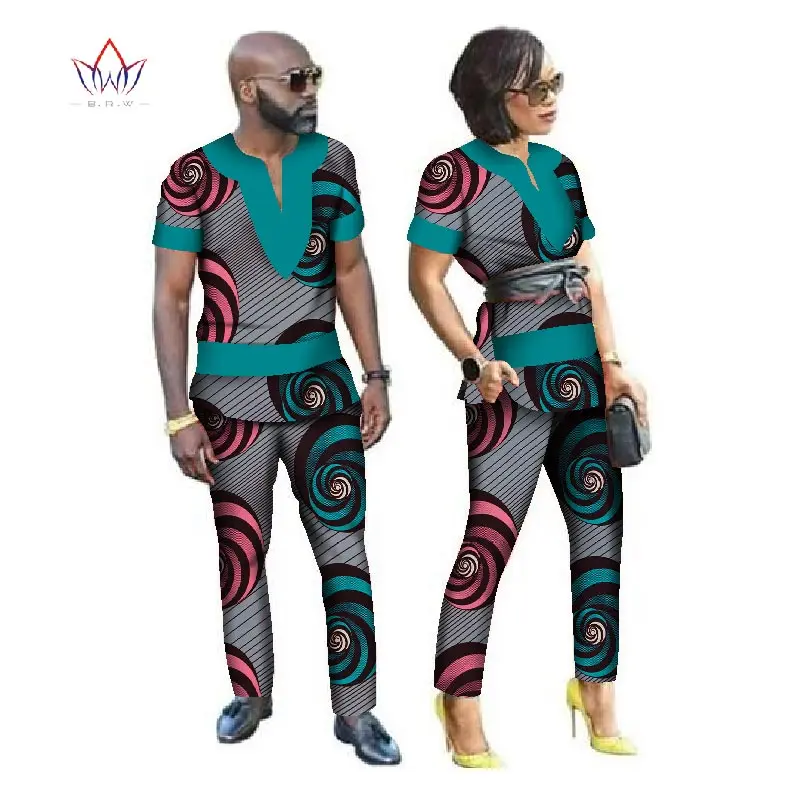 Африканская одежда для мужчин и женщин африканская базин богатая парная рубашка