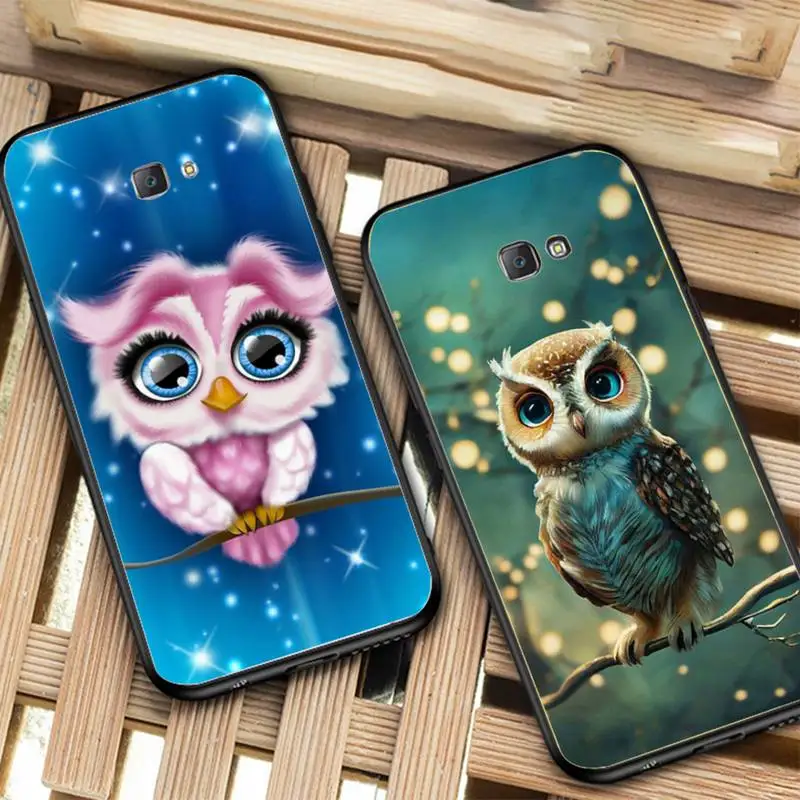 

Animal Cartoon Owl Phone Case for Samsung J 2 3 4 5 6 7 8 prime plus 2018 2017 2016 core