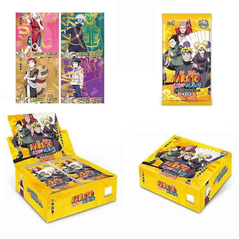 

Wholesales Naruto Collection Cards Box Tier 2 Wave 4 Booster 30pack 150 cards Kayou Anime Playing Cards Game Cartas Gift