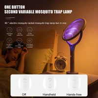 2in1 90 degree rotatable mosquito killer lamp electric shocker uv light usb 3500v charging bug zapper trap flies fly swatt