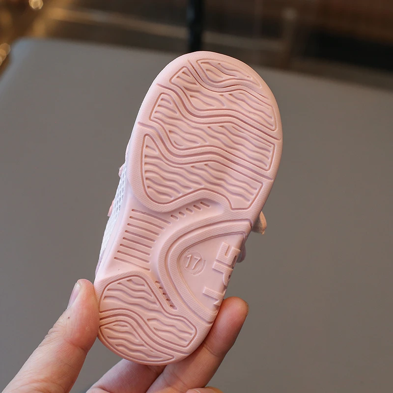 Детские летние сандалии с тафтингом для прогулок Новое поступление бежевая