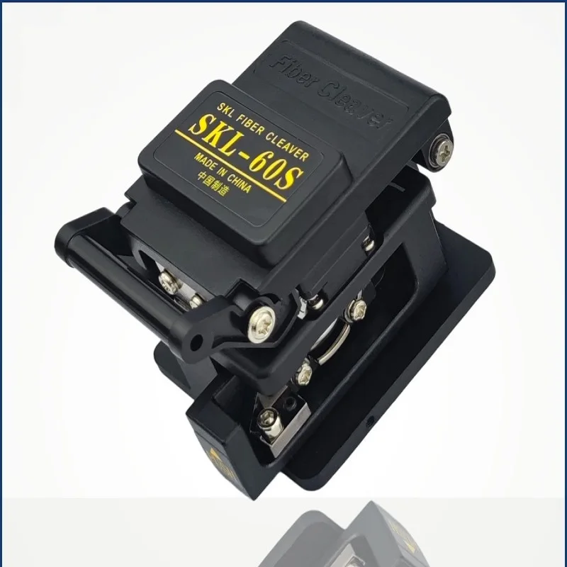 Free Shipping Black SKL-60S High Precision Fiber Cleaver FTTH Cable Cutting Knife Tools Fiber Optic Cutter 12 Surface Blade Fibe