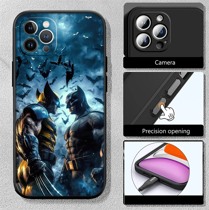 Новый высококачественный чехол для телефона с Бэтменом Redmi Note 11 12 13 Pro Plus 13C 12C 12S 11S