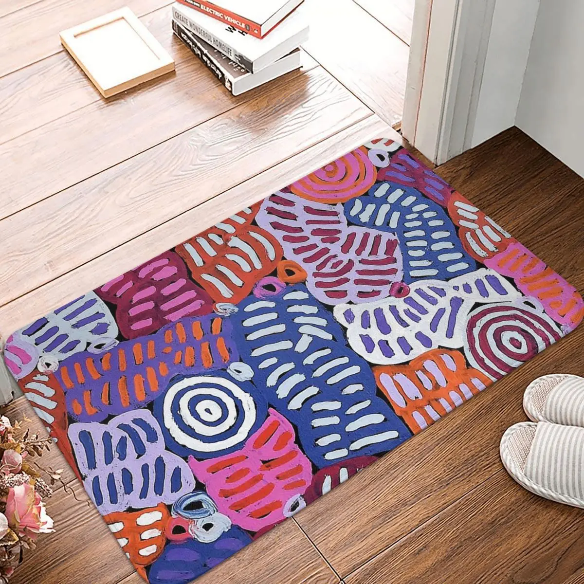 

Australian Aboriginal Art Anti-Slip Doormat Bath Mat Beauty Balcony Carpet Entrance Door Rug Bedroom Decorative