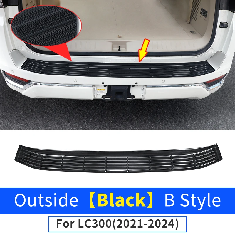 

Аксессуары пороговое для Toyota Land Cruiser 300 Lc300 2024 2023 2022 2021, автомобильные накладки на заднюю дверь, педаль, декоративный Комплект кузова внутренняя модификация двери, тойота ленд крузер 300 тюнинг