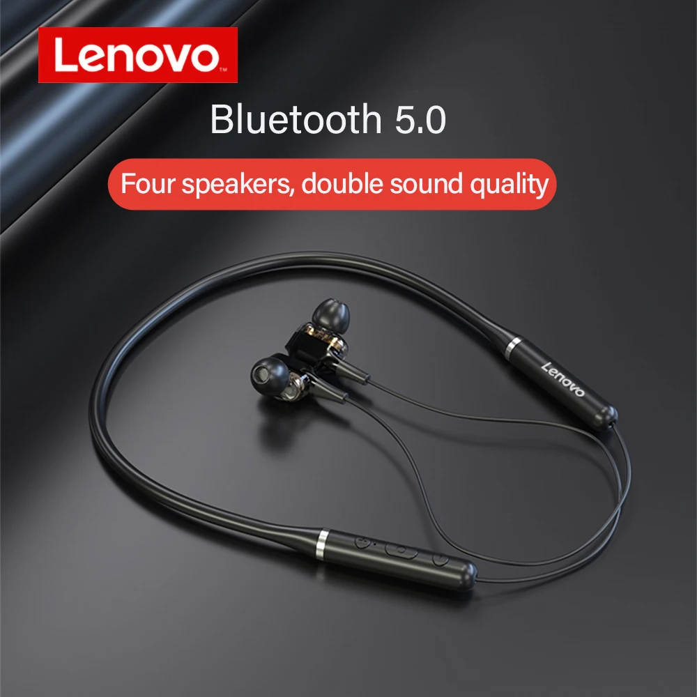 

Lenovo XE66 Pro Wireless Headphones Bluetooth Earphones Sports Headset Magnetic Neckband 4 Speakers Handfree Earbuds With Mic