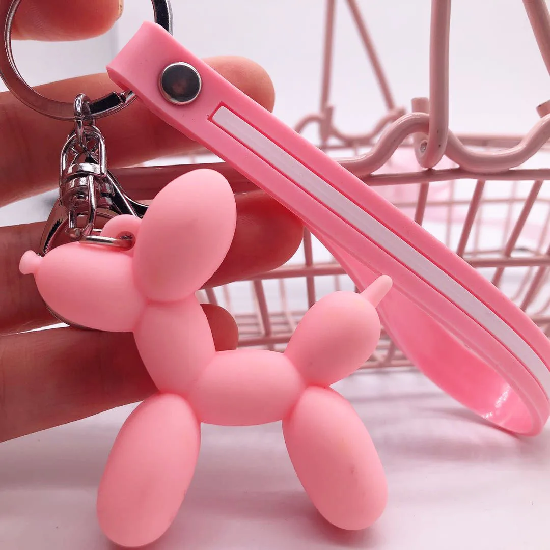 

3D Creative Pet Dog Balloon Sports Key Buckle Handbag Pendant Small Pendant