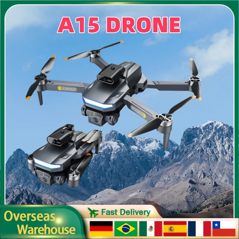 Дрон A15 бесщеточный двигатель три камеры складной квадрокоптер с фиксированной