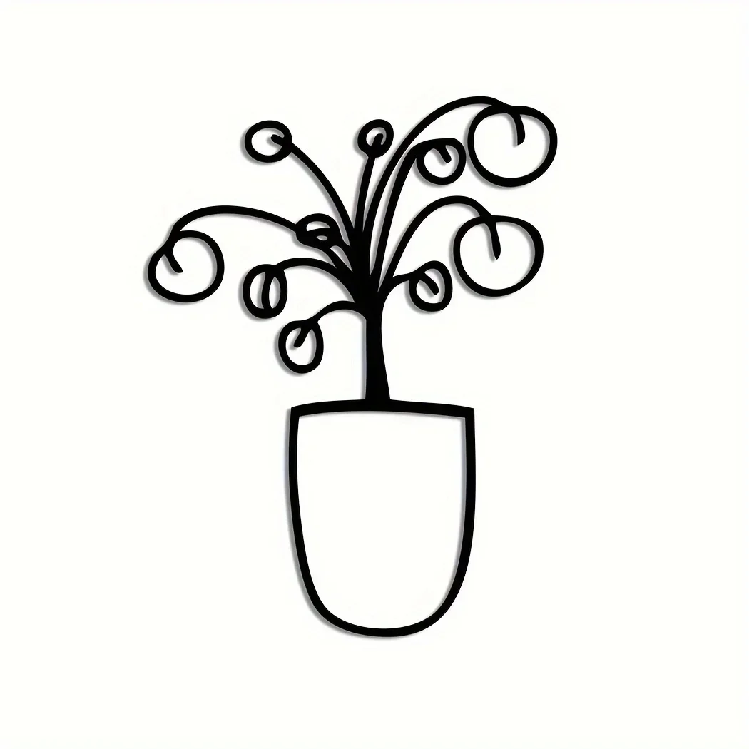 1 шт. металлический весенний цветок Настенный декор искусство в стиле бохо для