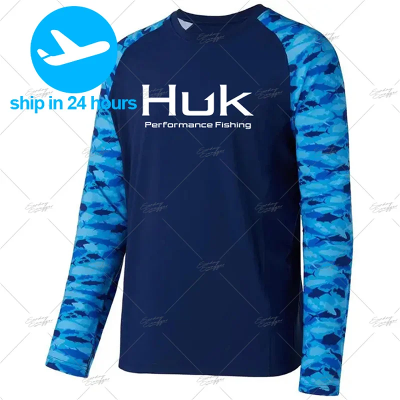 Мужская быстросохнущая дышащая рубашка с длинным рукавом и защитой от солнца