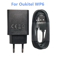 new oukitel wp6 usb power ac adapter charger eu plug travel switching power supplymicro usb cable data line