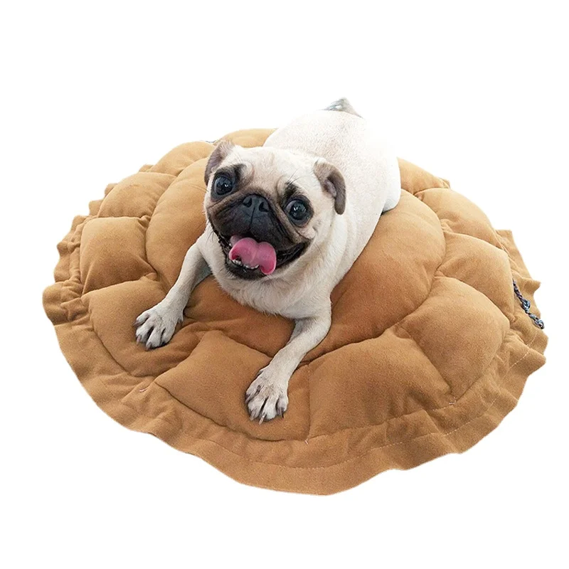Кровать для маленьких и средних собак регулируемый коврик круглая корзина сна