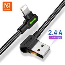 Mcdodo USB Charger Data Cable For iPhone 13 12 11 Pro Max mini Xs Xr X 8 Plus iPad Air iOS 15 2.4A Fast Charging Phone USB Cord