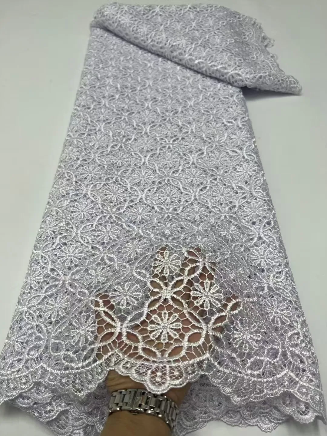 5-ярдовая мягкая водорастворимая французская гипюровая кружевная африканская