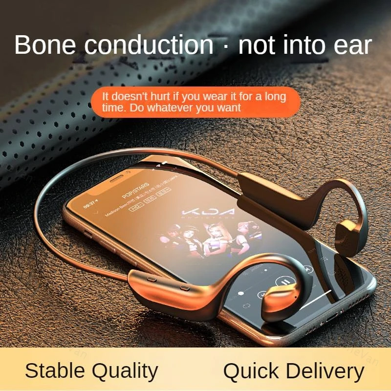 

Беспроводная Bluetooth-гарнитура с костной проводимостью, спортивные TWS наушники-вкладыши без лямки на шее, для бега, подарок