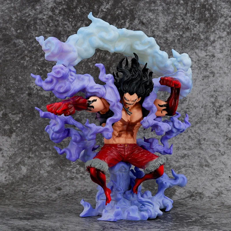 

One Piece Max Cake Island GK Fourth Gear Snake Man Monkey D Luffy Action Figure Battle Statue Handmade Decoration 26cm PVC Model