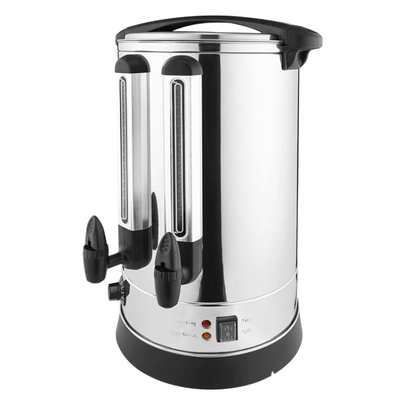 

10 Liter Single Layer Hot Water Boiler 304S/S Double Tap For Hotel Home Kitchen Appliance