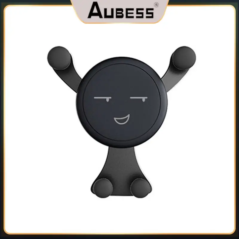 

Gravity Support Stand Universal Smile Face Mount Gravity Car Phone Holder Durable Portable For Iphone 12 Max Xiaomi Samsung
