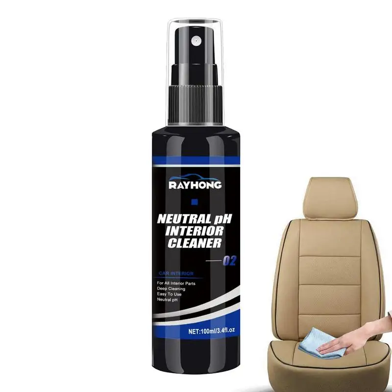 

100ml Multipurpose Foam Cleaner Anti Aging Cleaning Powerful Stain Removal Spray Cleaners For Car Interior Leather Seat & Shoes