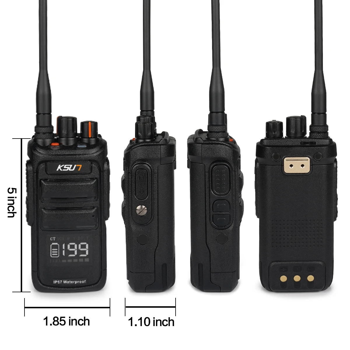 ksun p80 trucker walkie talkie bluetooth compatible wireless set radio receiver station professional communicator handy intercom free global shipping