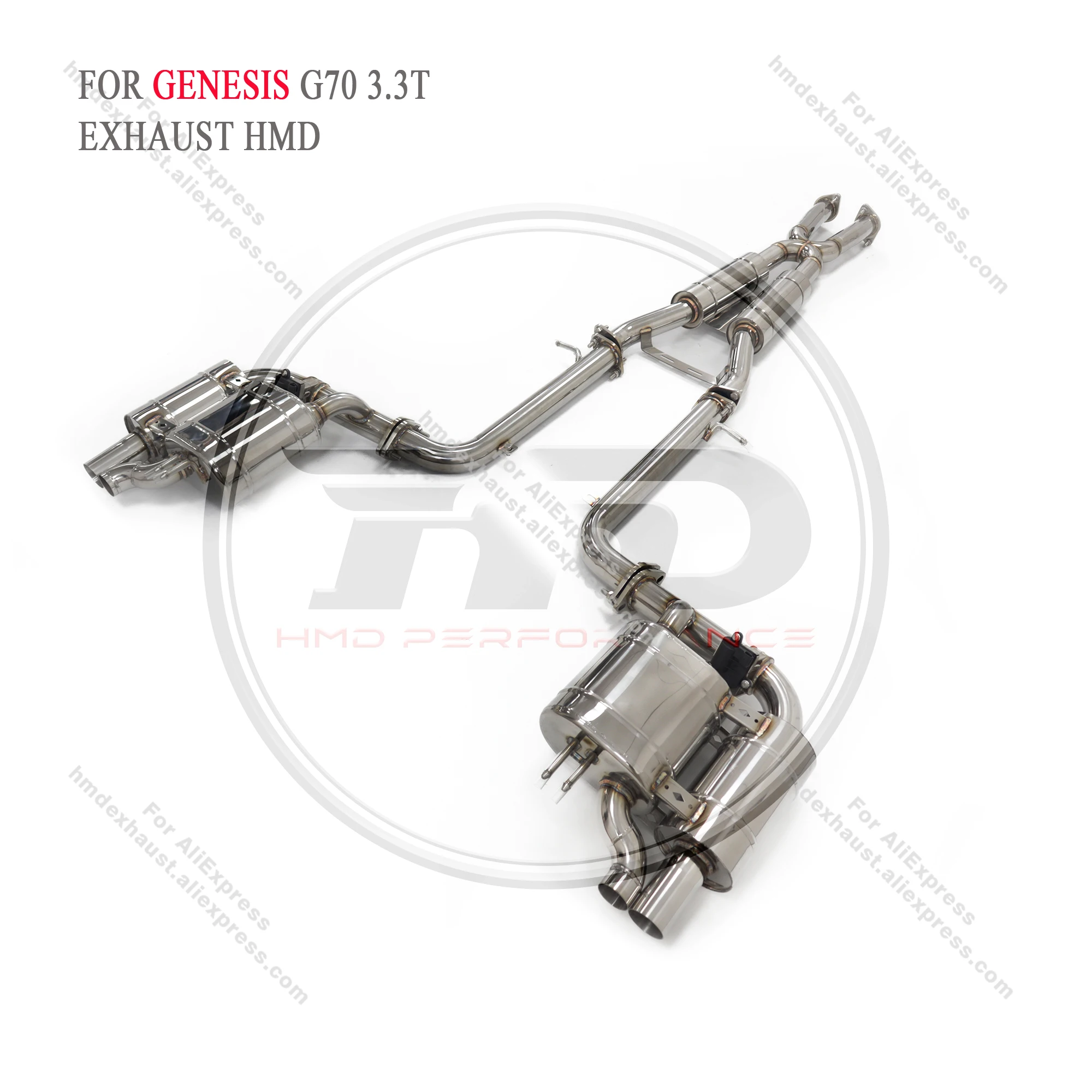 Выхлопная система HMD для Genesis G70 3 T выхлопных газов KIA stinger catback