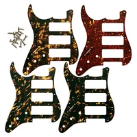 pleroo great quality guitar parts guitar pickguard for us left handed 11 screw holes strat 3 p90s humbucker many colors