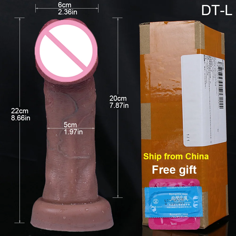 

Glans Big New Dildo Realistic Soft Long Penis Huge Adult Dick Suction Cup Anal Sex Toys For Women Vagina G-Spot Orgasm Stimulate