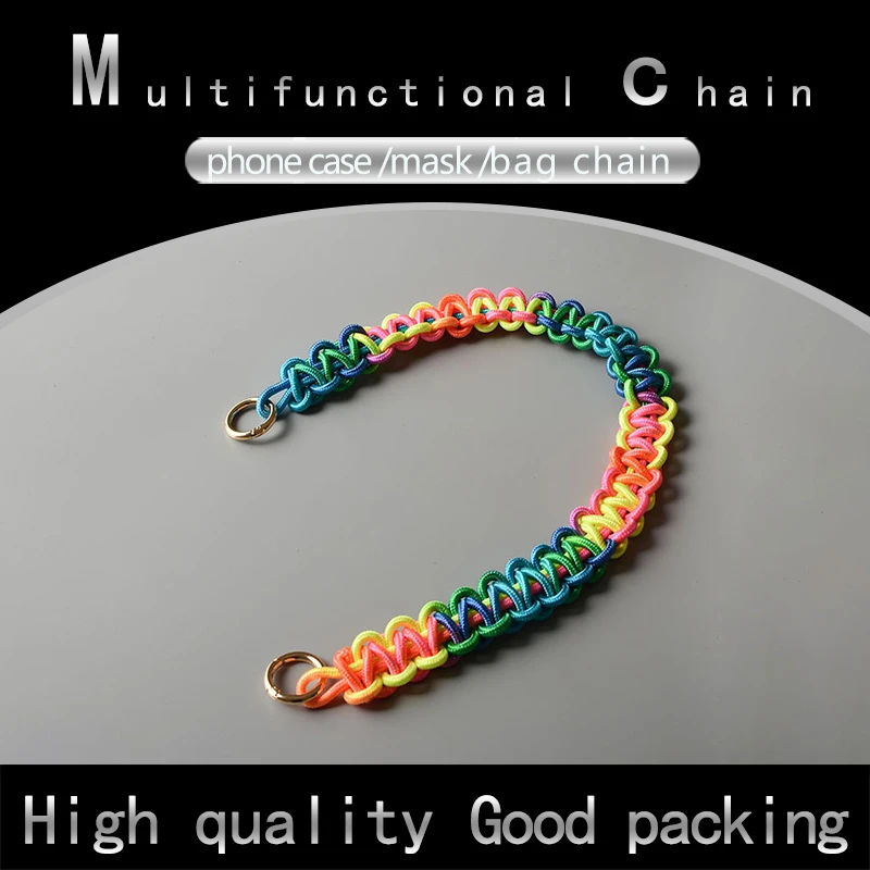 Multi-functionDIY Lady strap handmade rope phone case chain design 60cm-120cm length strap easy matching chain shoulder belt