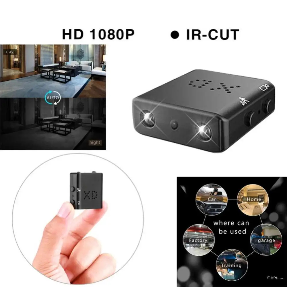 

Mini Secrets Camera Full HD 1080P Home Security Camcorder Night Vision Micro Cam Motion Detection Video Voice Recorder