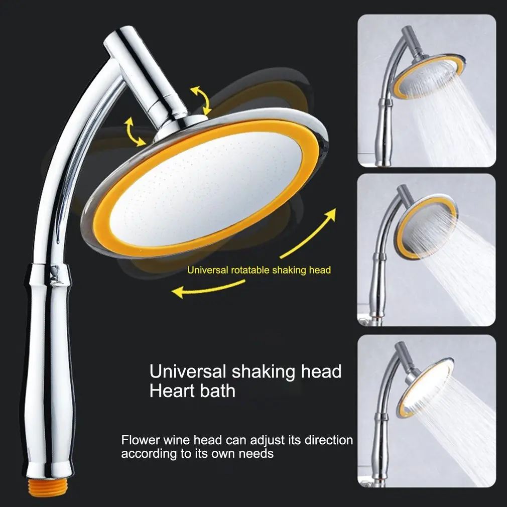 

6 Inch High Pressure 360 Adjustable Large Round Big Rainfall Sprayer Bathroom Hand Held Shower Head High Pressure Showerhead