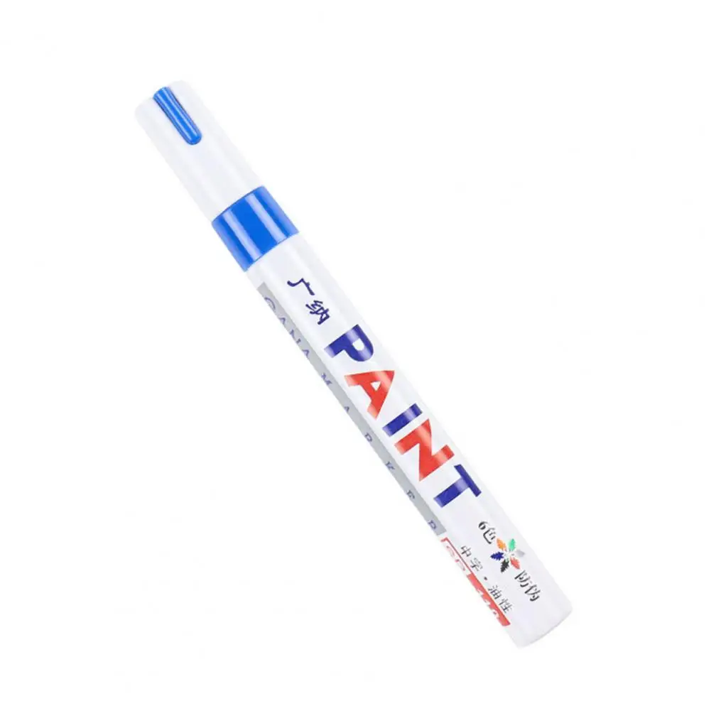 Ручка для покраски автомобиля, 12 цветов, масляная ручка для покраски автомобильных шин, водонепроницаемые автомобильные резиновые шины, полирующие металлические, деревянные, тканевые перманентные маркеры