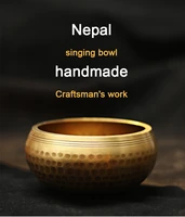 yoga meditation chanting bowl nepal handmade tibet buddha sound bowl brass chime handicraft music therapy tibetan singing bowl