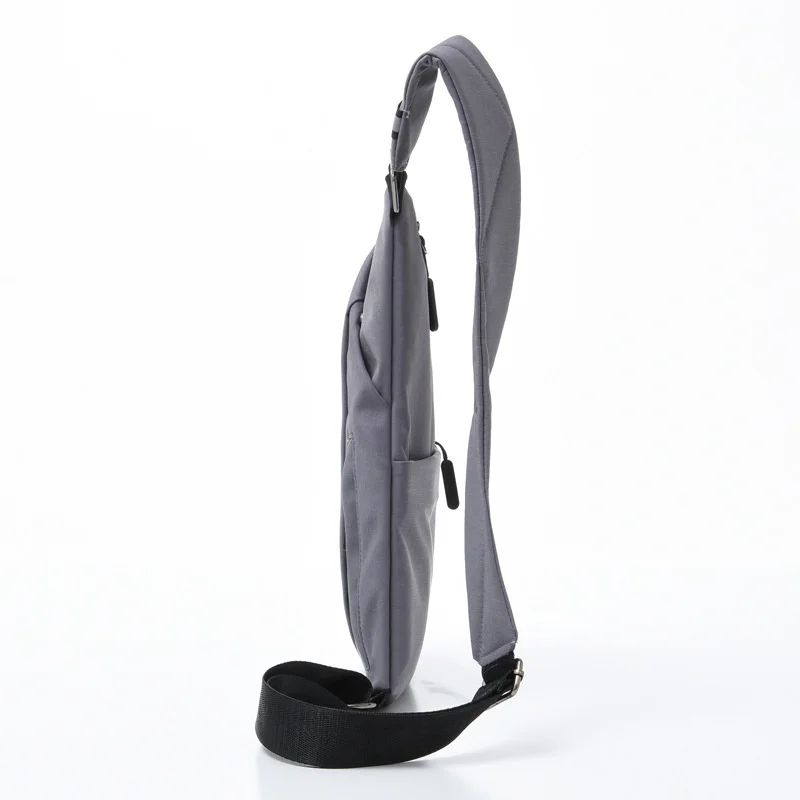 

Fengdong men small chest bag ultra thin sports bag mini crossbody bags for men waterproof travel sling bag boy messenger bag