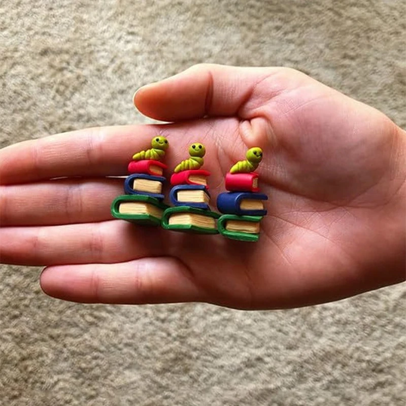 Декоративные украшения для книг красивый червь с верхней шляпой подарки