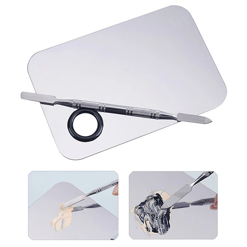 Смеситель для макияжа из нержавеющей стали пластина смешивания лака нейл-арта