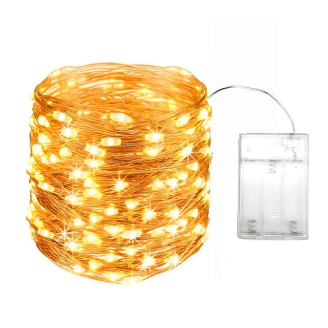 

LED гирлянда медный провод 1-20 м