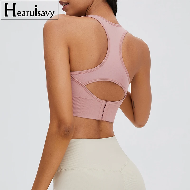 

Бесшовный сексуальный женский бюстгальтер с пряжкой, высокоэластичное Спортивное нижнее белье, женский жилет для тренировок в тренажерном...