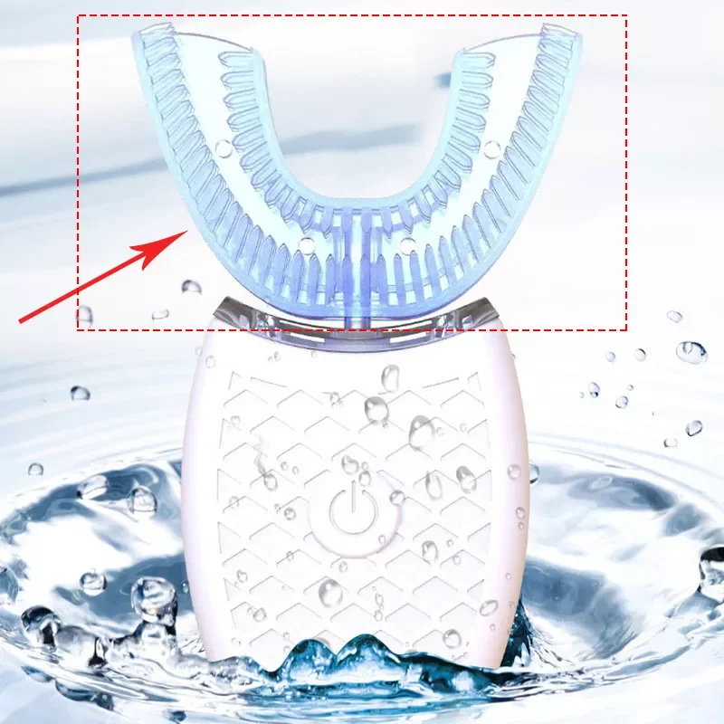 

1PCS Intelligent Automatic Sonic Electric Toothbrush U Type Replacement Head Mouth Pieces U Shape Tooth Whitening Clean Head
