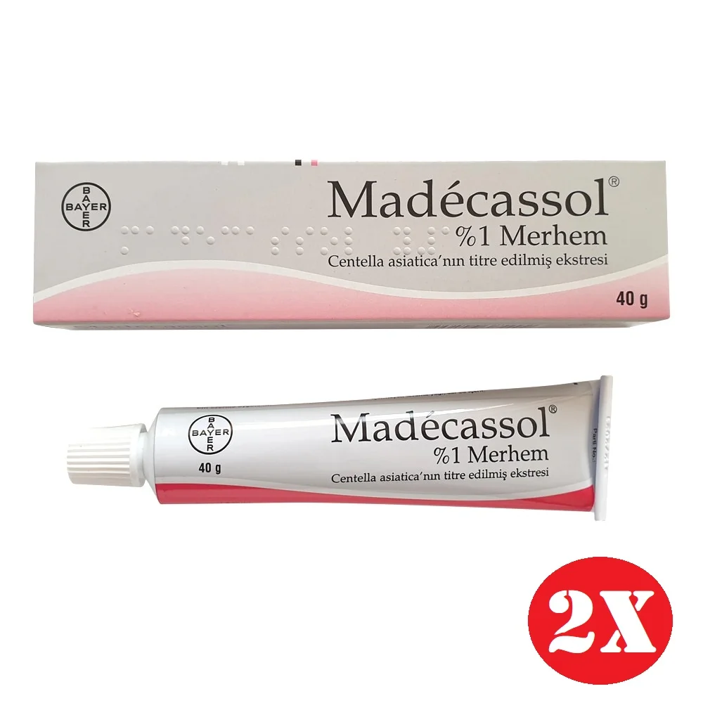 Original 2pcs-Madecassol 40 g cream magical effect Sikatrizan balm Centella asiatica mobile regenerator acne acne injury wound