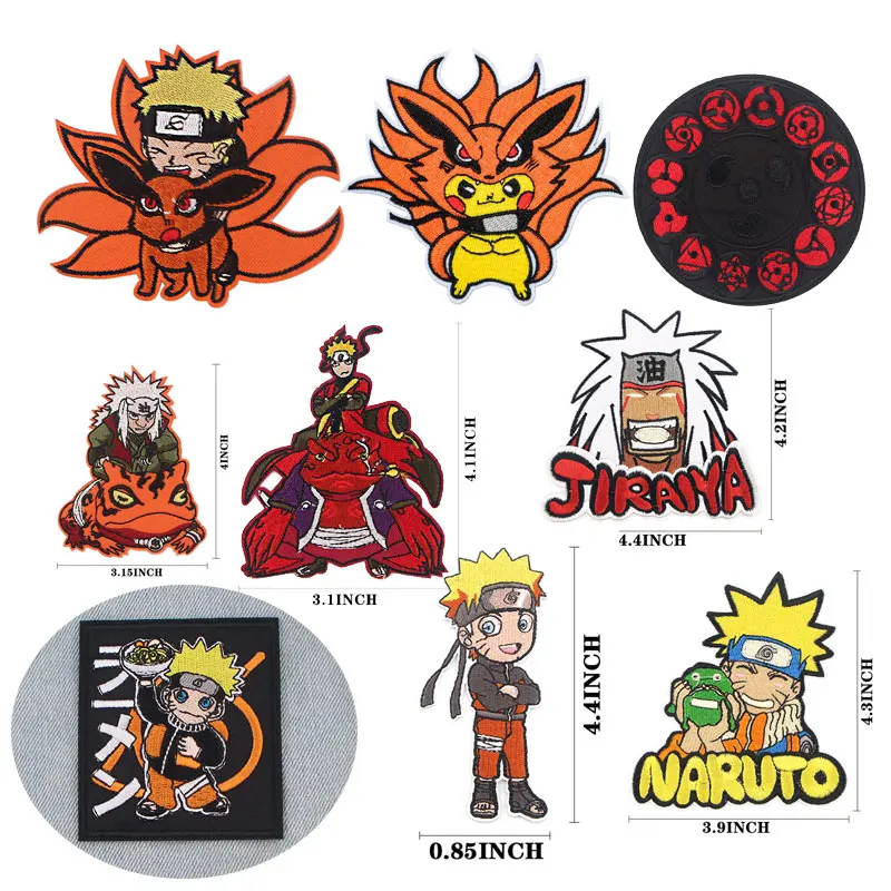 

Japanese Anime Cartoon Embroidery Cloth Stickers Embroidery Supplies on Cute Clothing Patches for Clothing Iron on Patches
