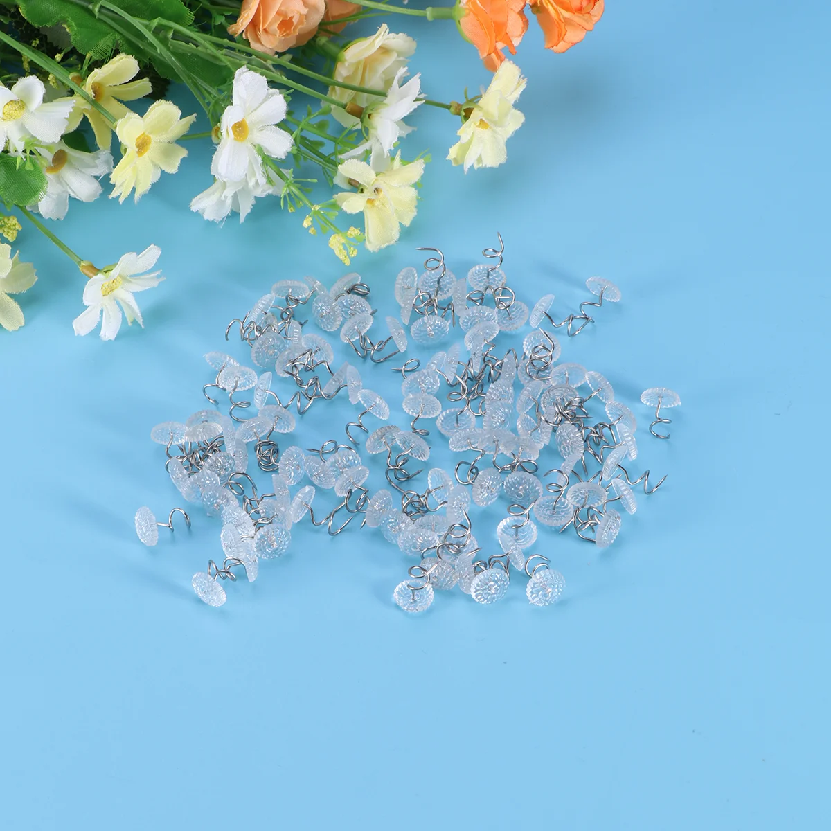 

100 Pcs Bed Skirt Couch Set Sofa Screw Clear Heads Astetic Room Decor Sheet