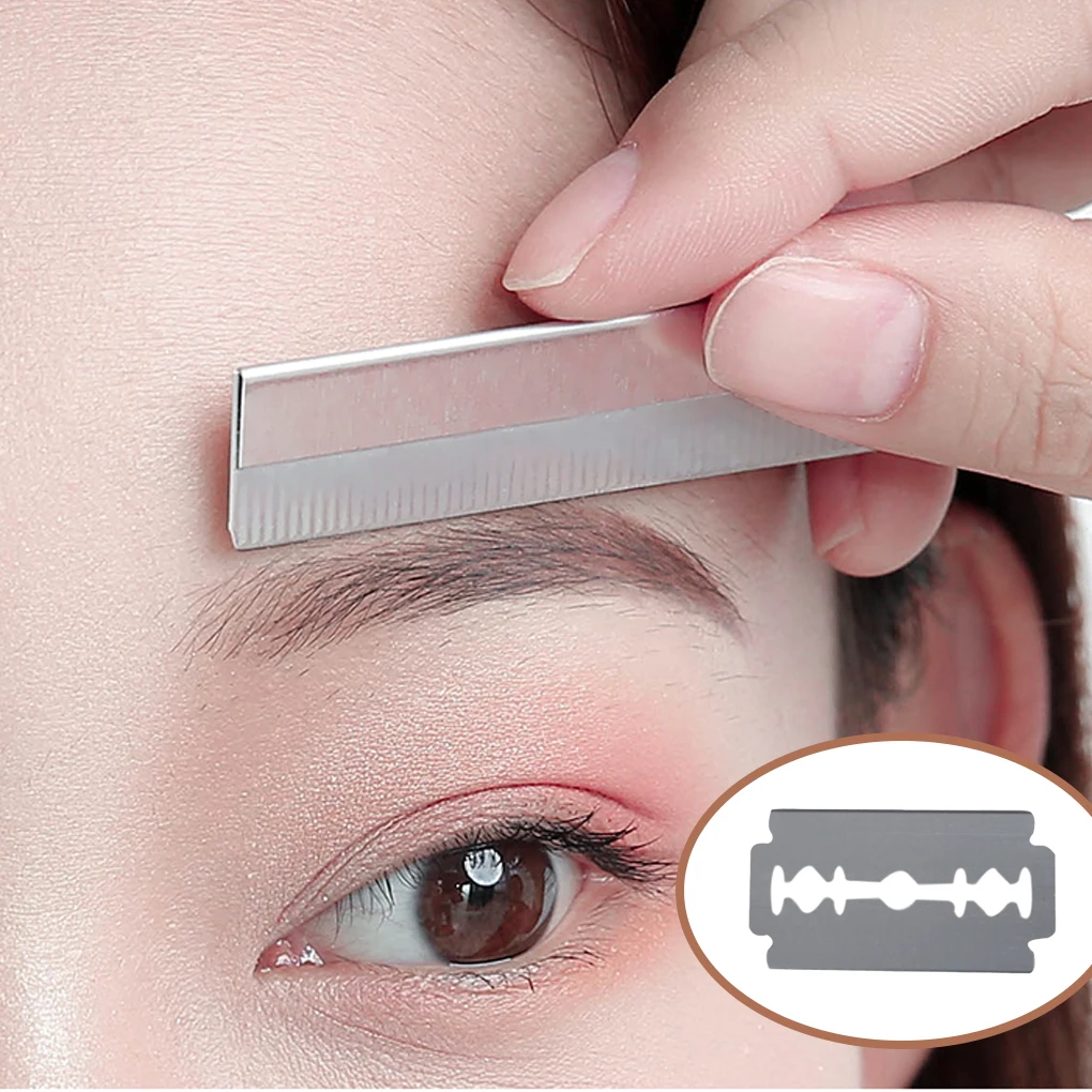 

100pcs Double-sided Razor Slicers Shaving Choppers High-strength Hard Manual Incisive Professional Eyebrow Trimmer