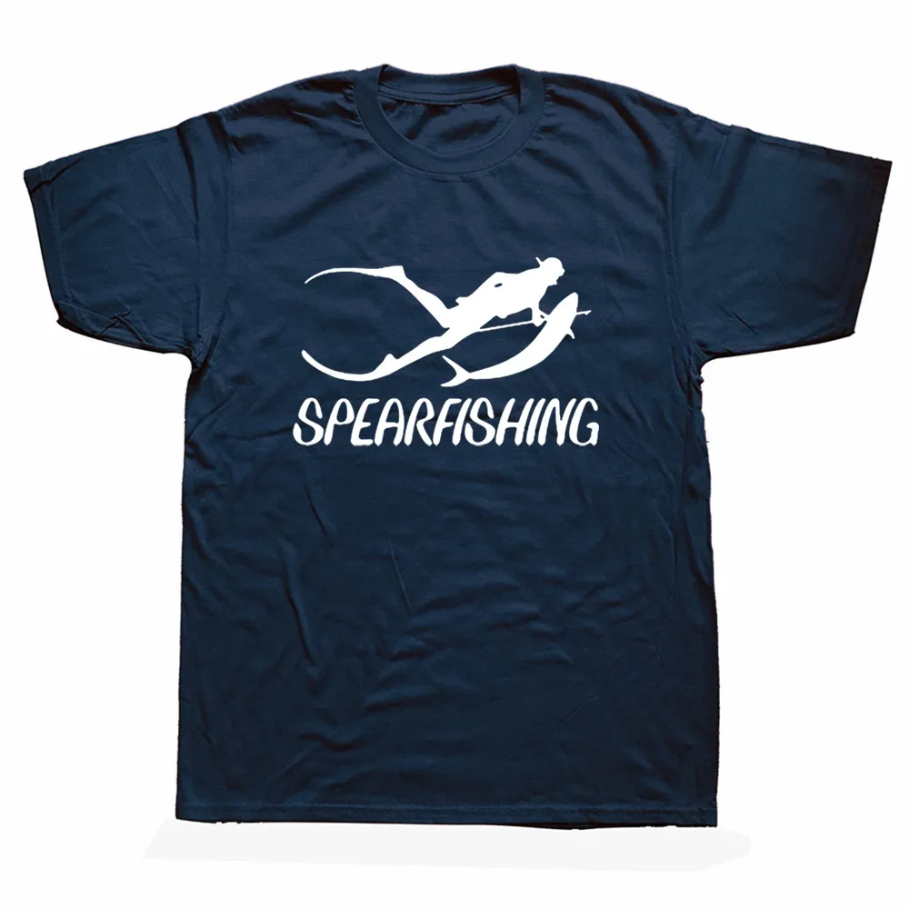 

Funny Spearfishing T Shirts Graphic Cotton Streetwear Short Sleeve O-Neck Harajuku Fishing Fisherman T-shirt Clothing