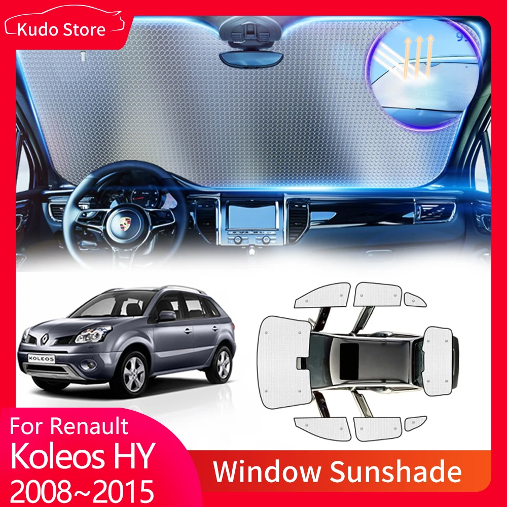 Солнцезащитные Козырьки с полным покрытием для Renault Koleos Samsung QM5 HY 2008 ~ 2015 2009 2010 2011 2012
