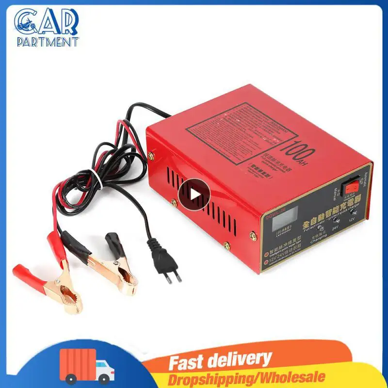 

2018 Universal 12V/24V 10A 220V Car Motorcycle Battery Repair Smart Charge Charger Lead Acid Charging Current EU plug
