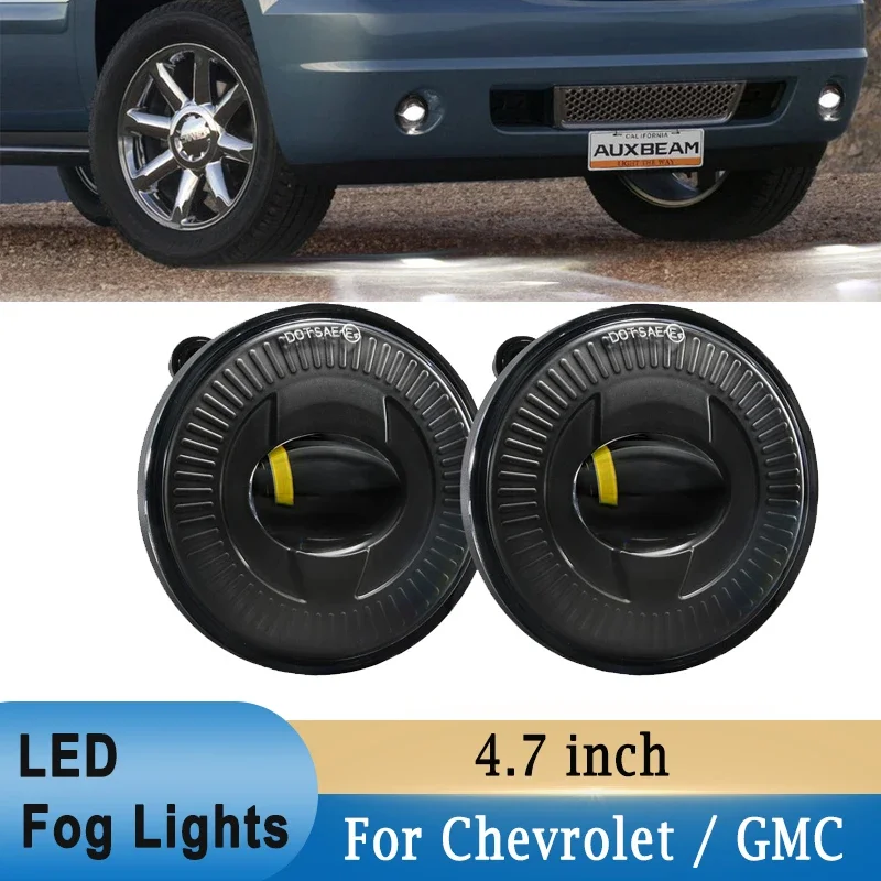 Фото Светодиодные противотуманные фары для Chevrolet Avalanche / Suburban / Silverado / Tahoe 2007-2013 для GMC Sierra / Yukon 6500K Белые фары дальнего света №1