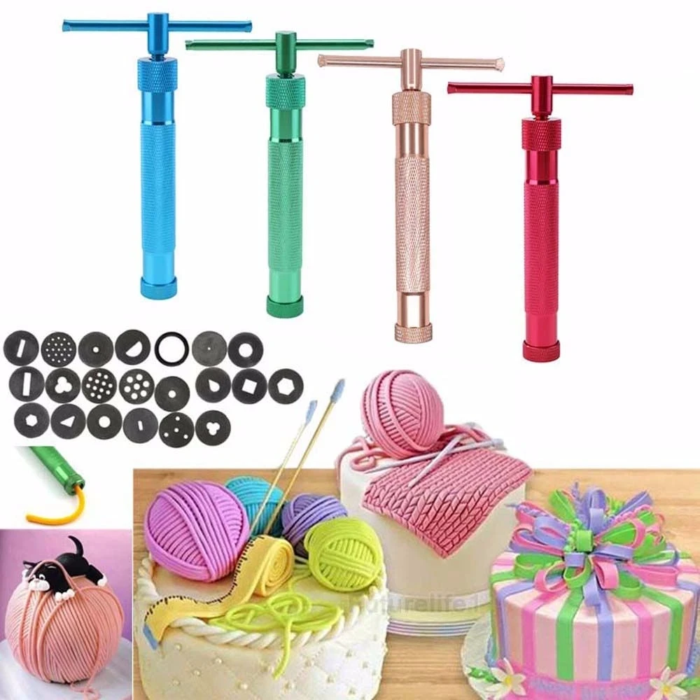 

Extruder Clay Fondant Sugar Modeling Paste Process Process Tools Sculpture Sculpture Extruder Plates Cake 20